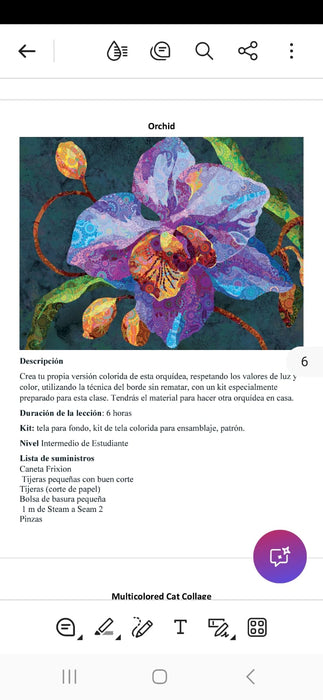 ORQUIDEA MARINA LANDI + Entrada Lana&Textil