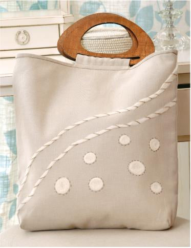 Bolso de Lino con Fieltro