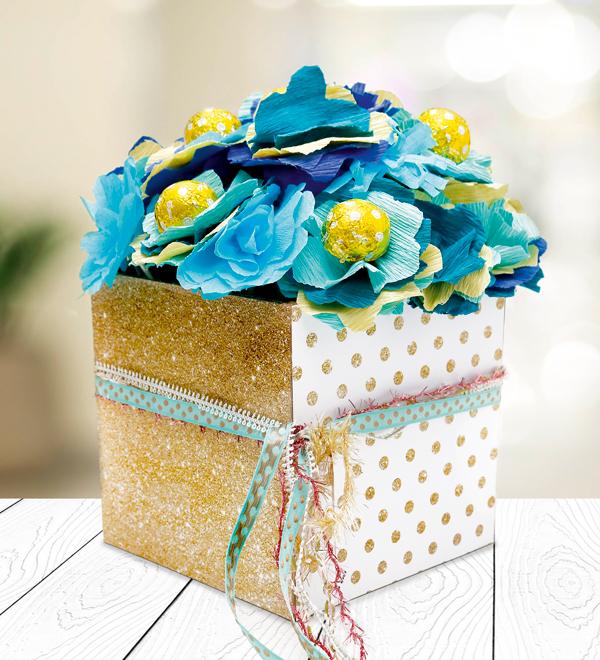 Macetero Flores de Papel