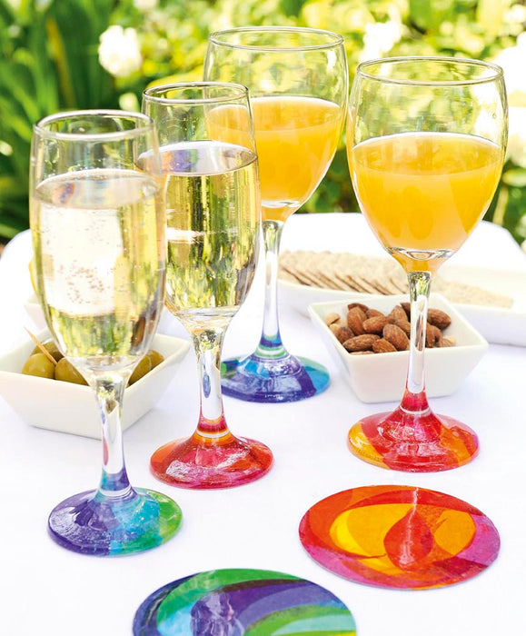 Copas con Collage en Papel de Seda