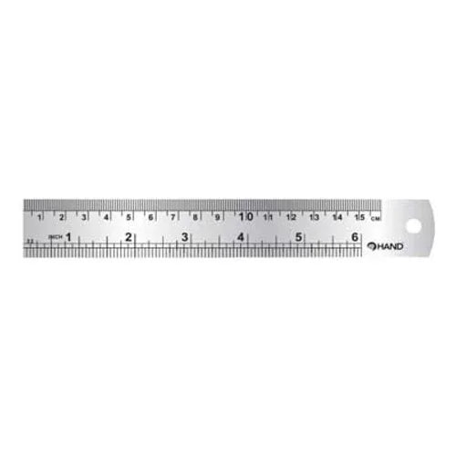 REGLA METALICA 15 CM HAND