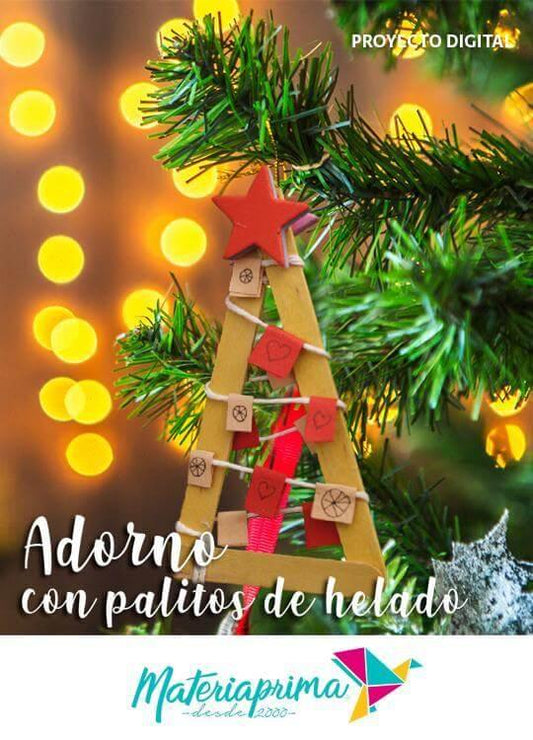 Adorno con Palitos de Helado