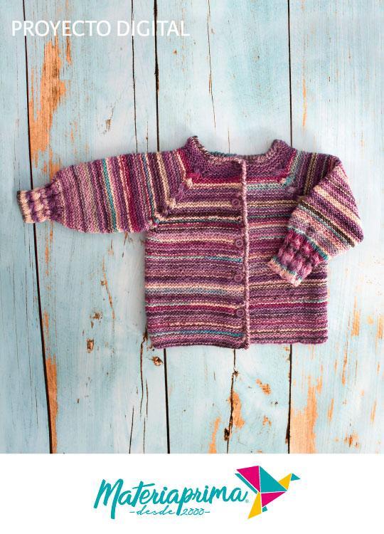Chaleco Raglan Lila