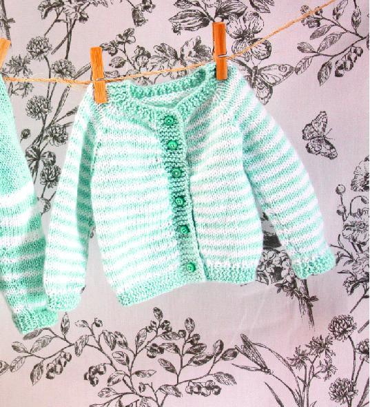 Chaleco Celeste con Blanco (4 Meses)