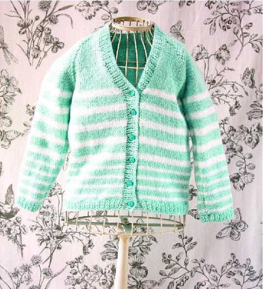 Chaleco Celeste con Blanco (3 Años)