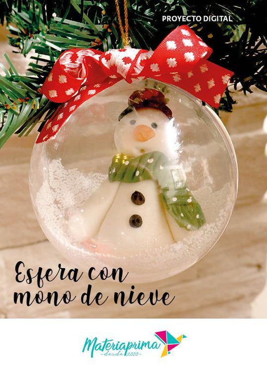 Esfera con Mono de Nieve