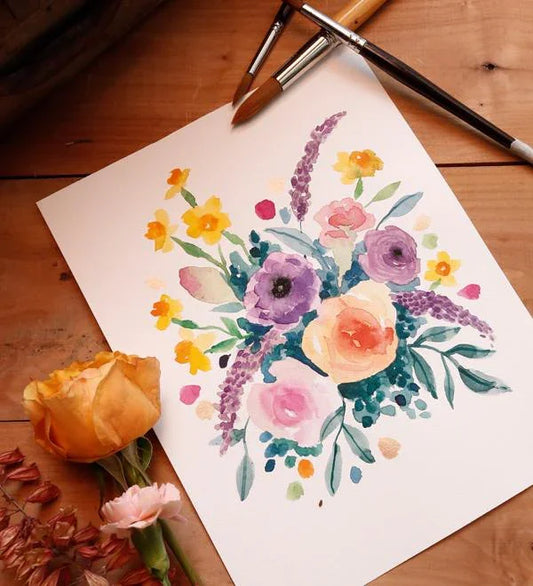 Flores y Acuarela