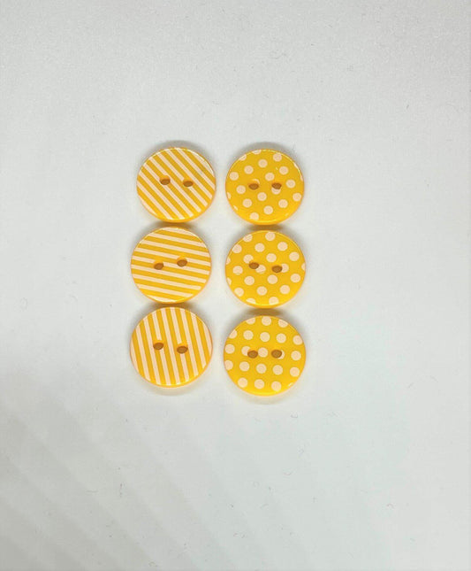 25- Botones Líneas y Puntos en Amarillo