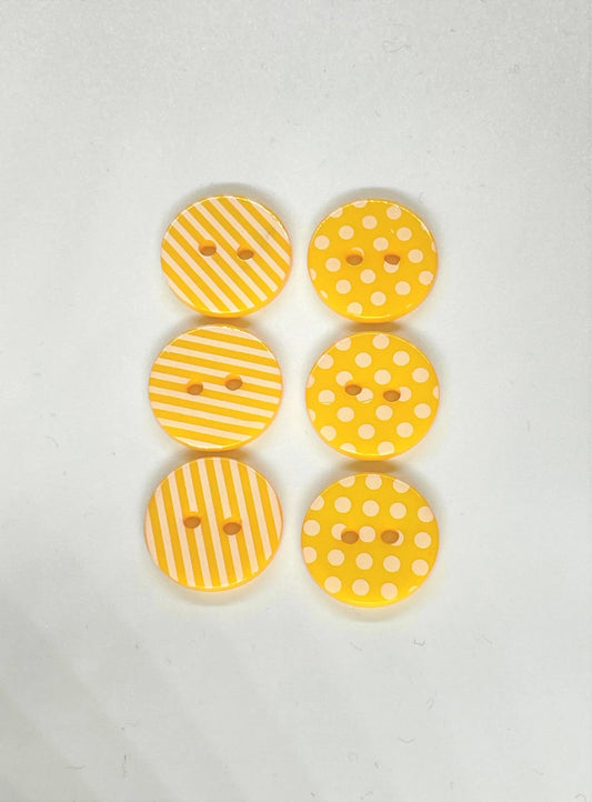 25- Botones Líneas y Puntos en Amarillo