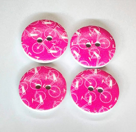 3- Botones Bici en Fucsia