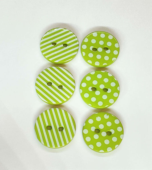 22- Botones Líneas y Puntos en Verde