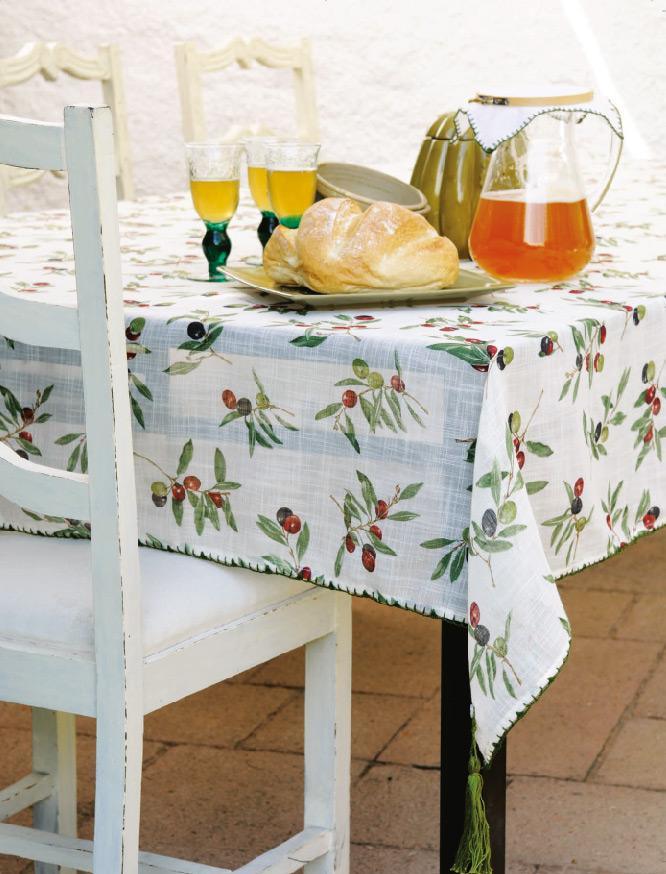 Mantel con Aceitunas