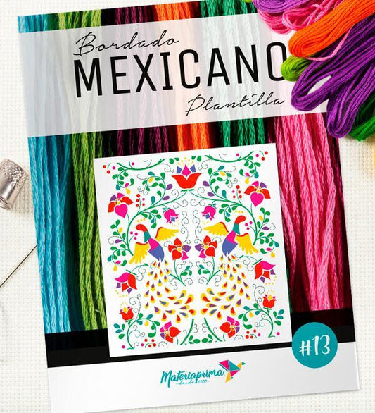 Patrón Bordado Mexicano N°13