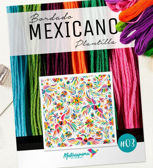 Patrón Bordado Mexicano N°3