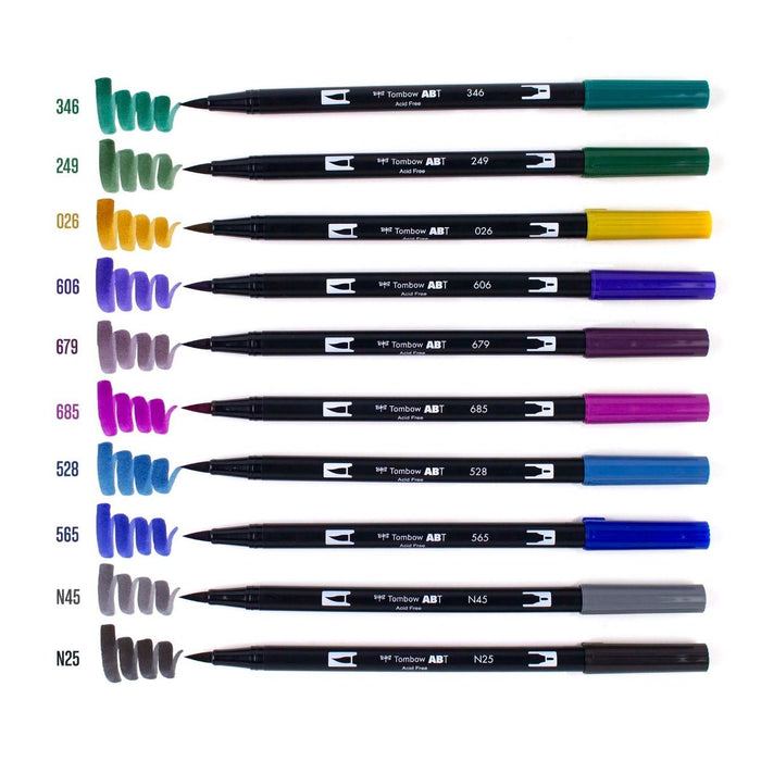 Set Dual Brush Pen Colores Bohemian Tombow