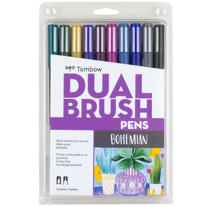 Set Dual Brush Pen Colores Bohemian Tombow