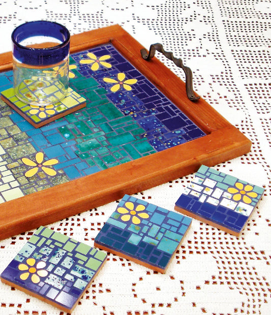 Posa Vasos con Cortes Rectos y Ondulados